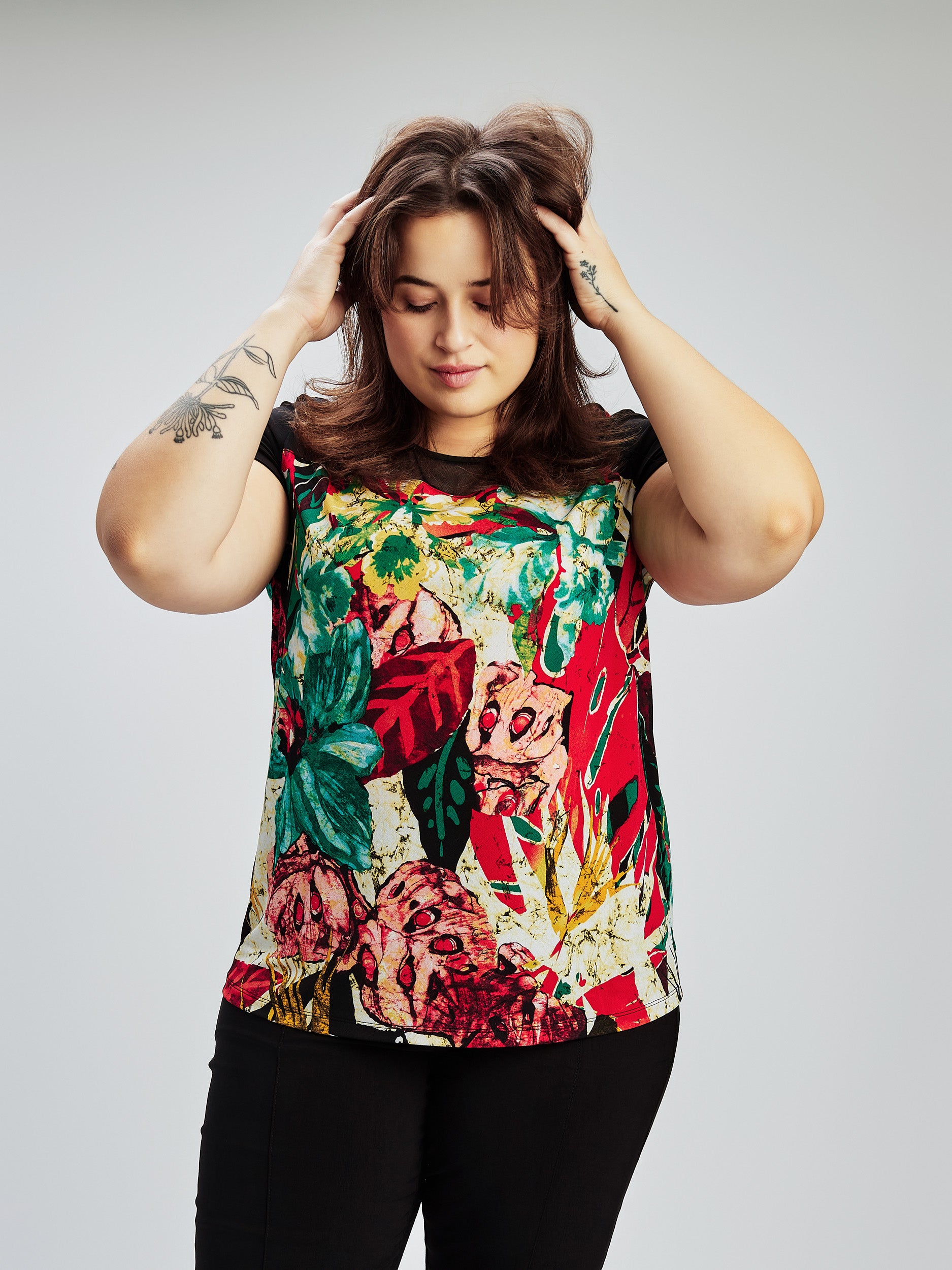T-shirt Femme Old Navy Noir Semi-ajusté - Manches Courtes Pour Le Sport - Taille M