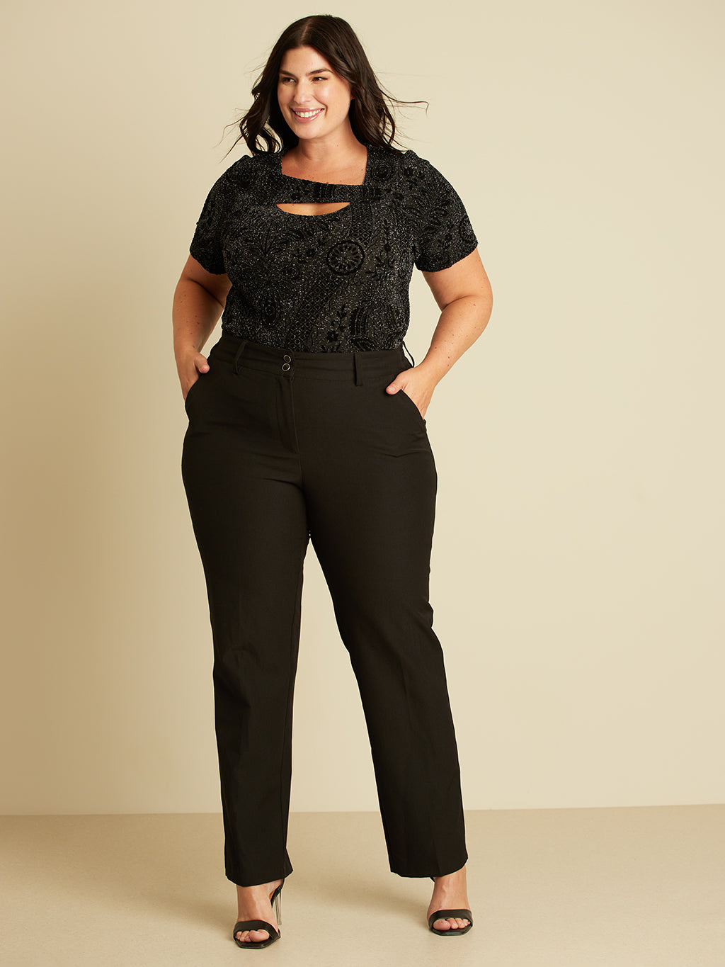 Pantalon habillé droit