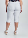 Straight semi-fitted pull-on capri