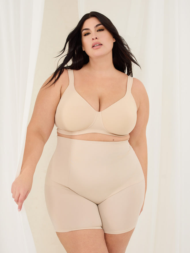 High Waisted Shapewear shorts - Silhouette – Claire France