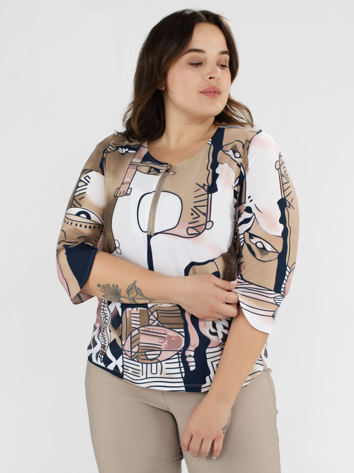 トップス Claire set tops D1_SD240461T-R-PRT_MURPHY_TOP-