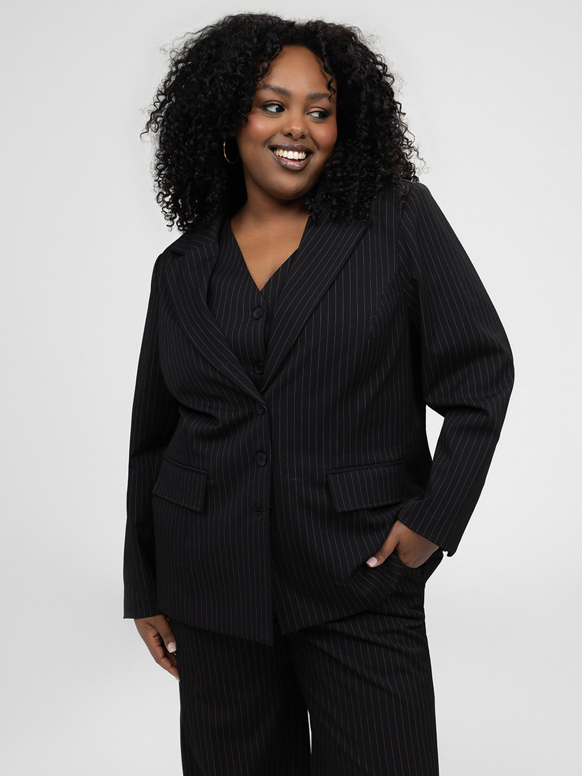 f♡　laubeblanc Belted Wool long gilet Laubeblanc Belted Wool Long Gilet