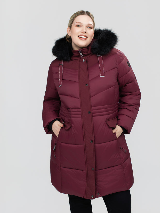 Overcoat Mid Thigh Length Jacket Combrook Ladies Mid-Thigh Tweed