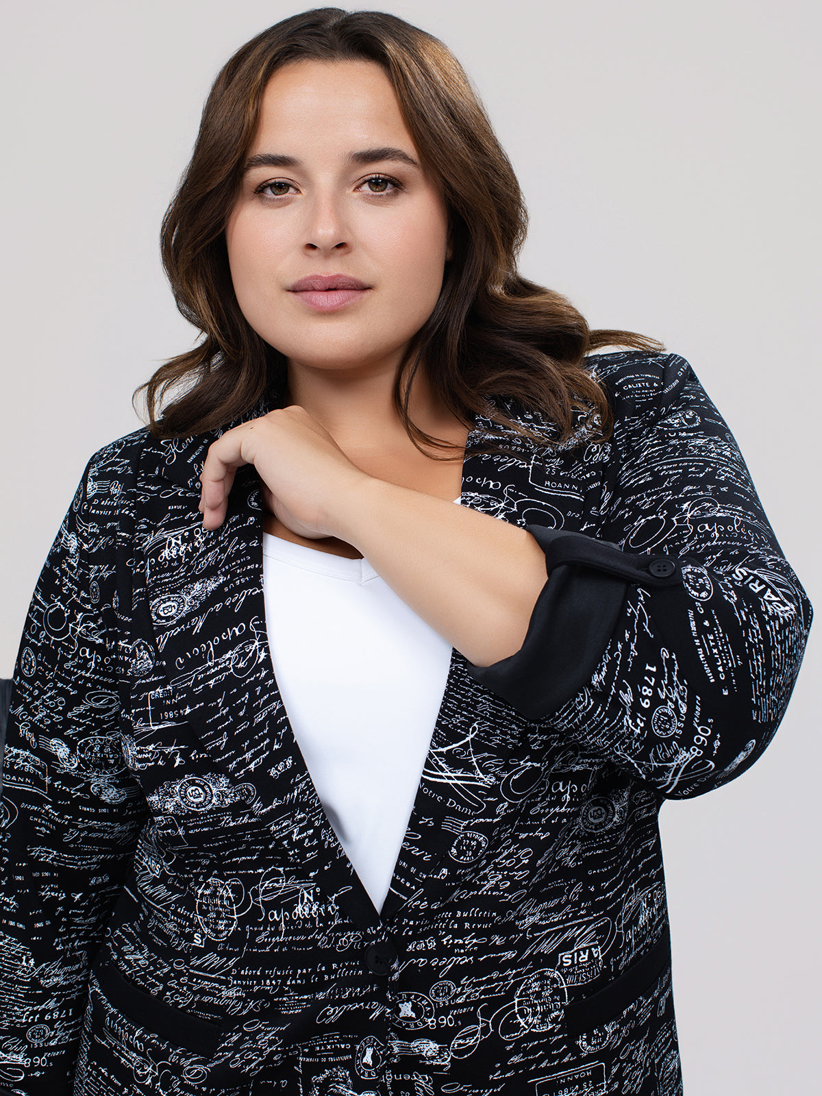 Veste en tricot à manches longues