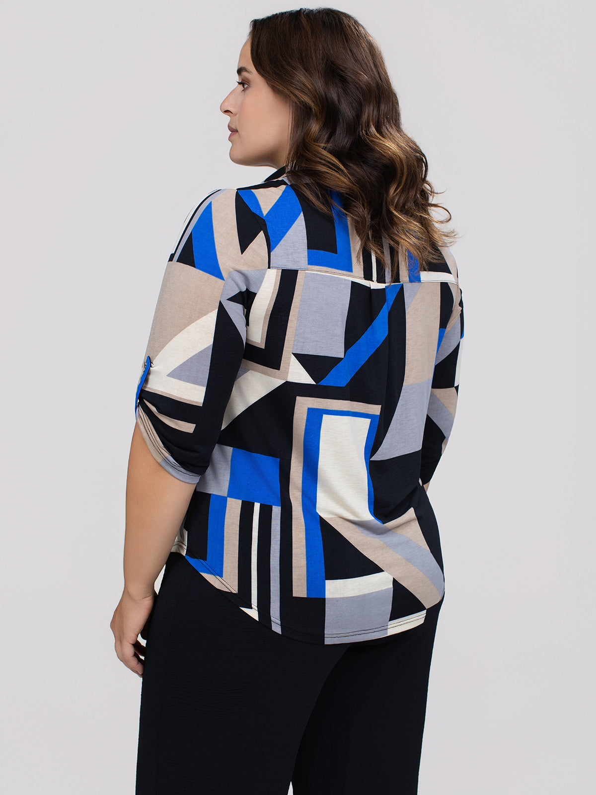 Blouse à manches 3/4 avec boutons