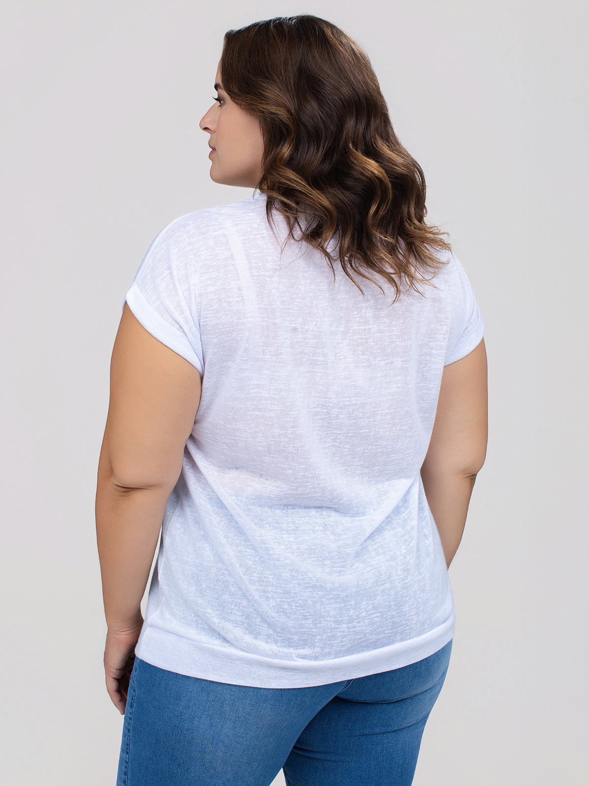 Tunique ample à manches courtes