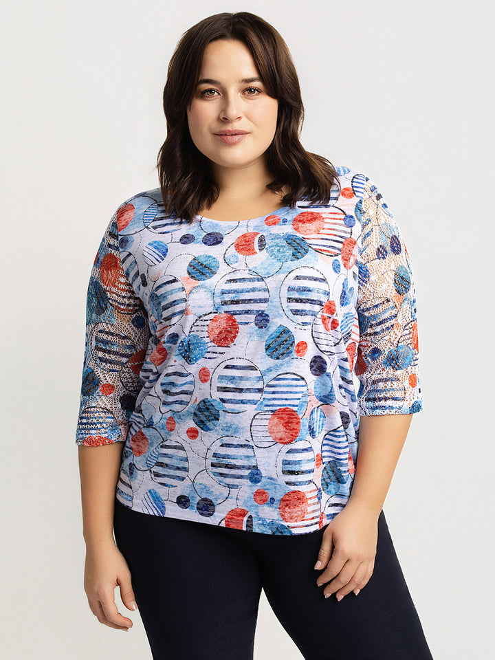 T-shirt Femme Belu Claire - Bleu - Taille S/M - Occasion Très Bon état