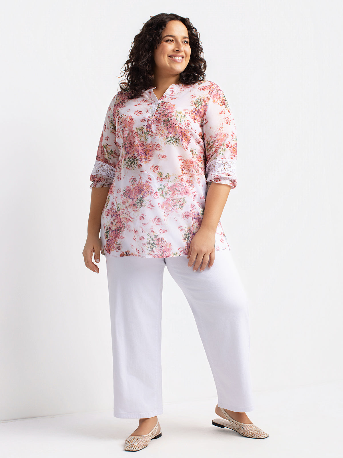 Blouse à manches 3/4