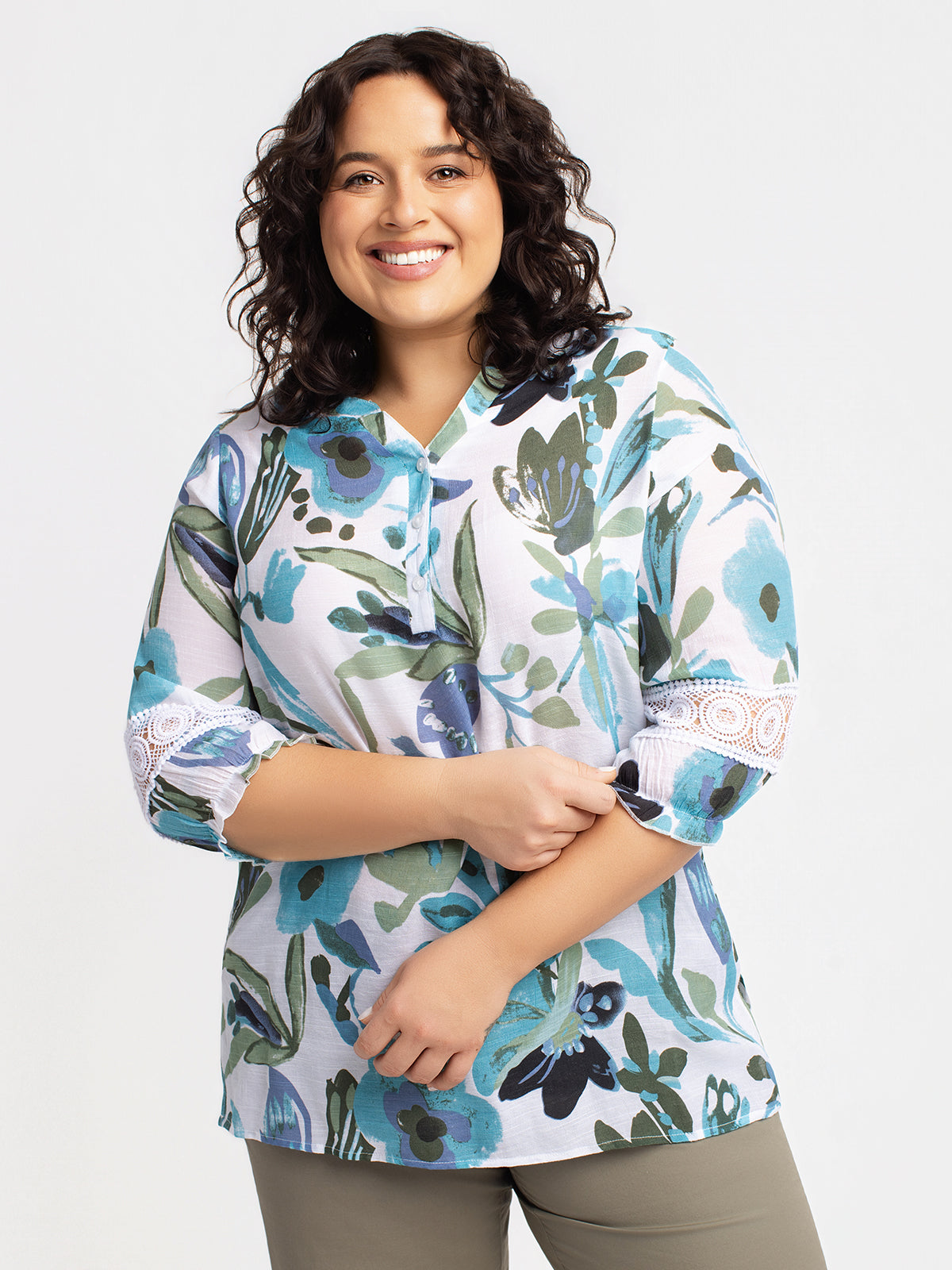 Blouse à manches 3/4