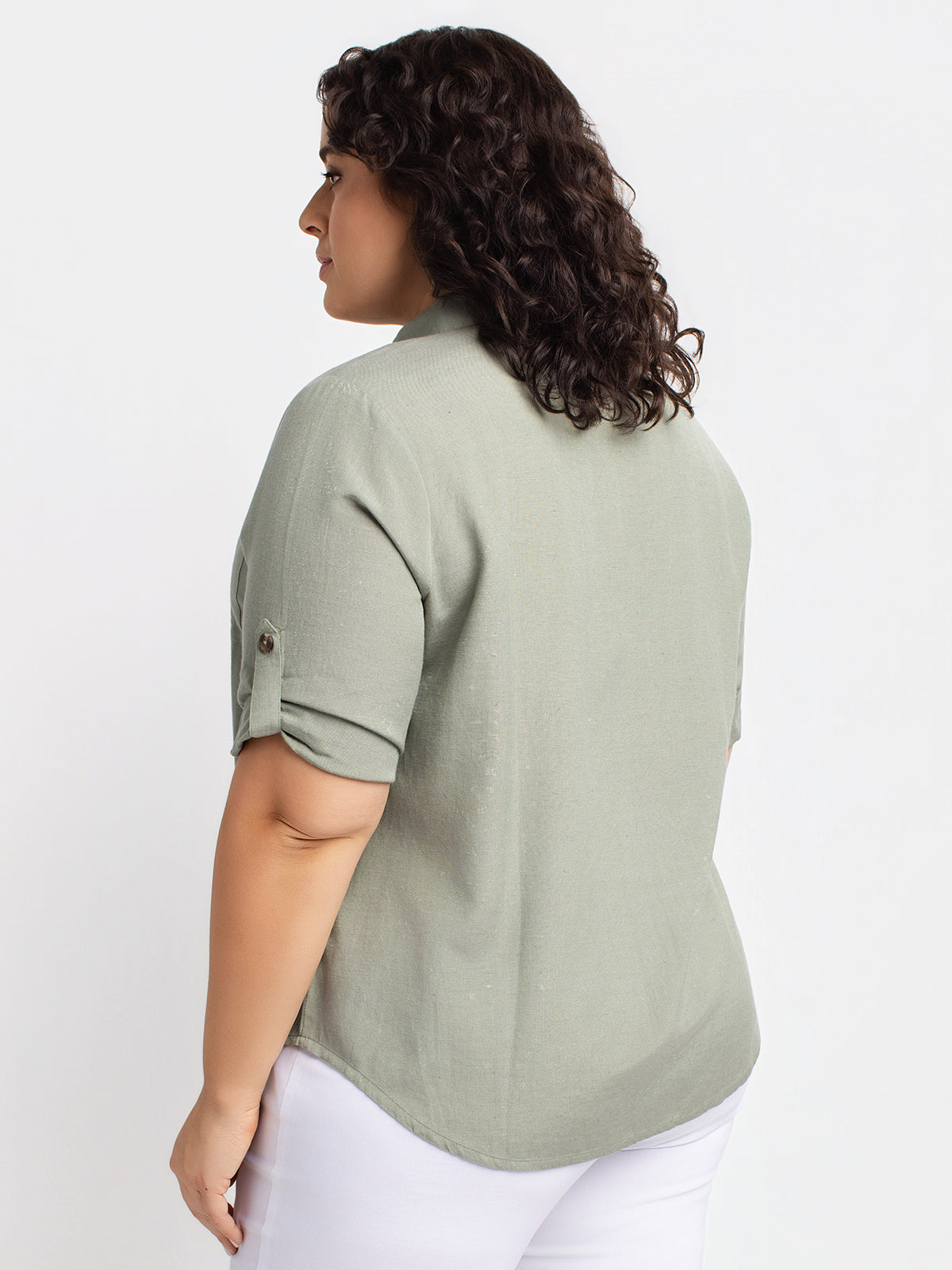 Blouse à manches 3/4 avec boutons