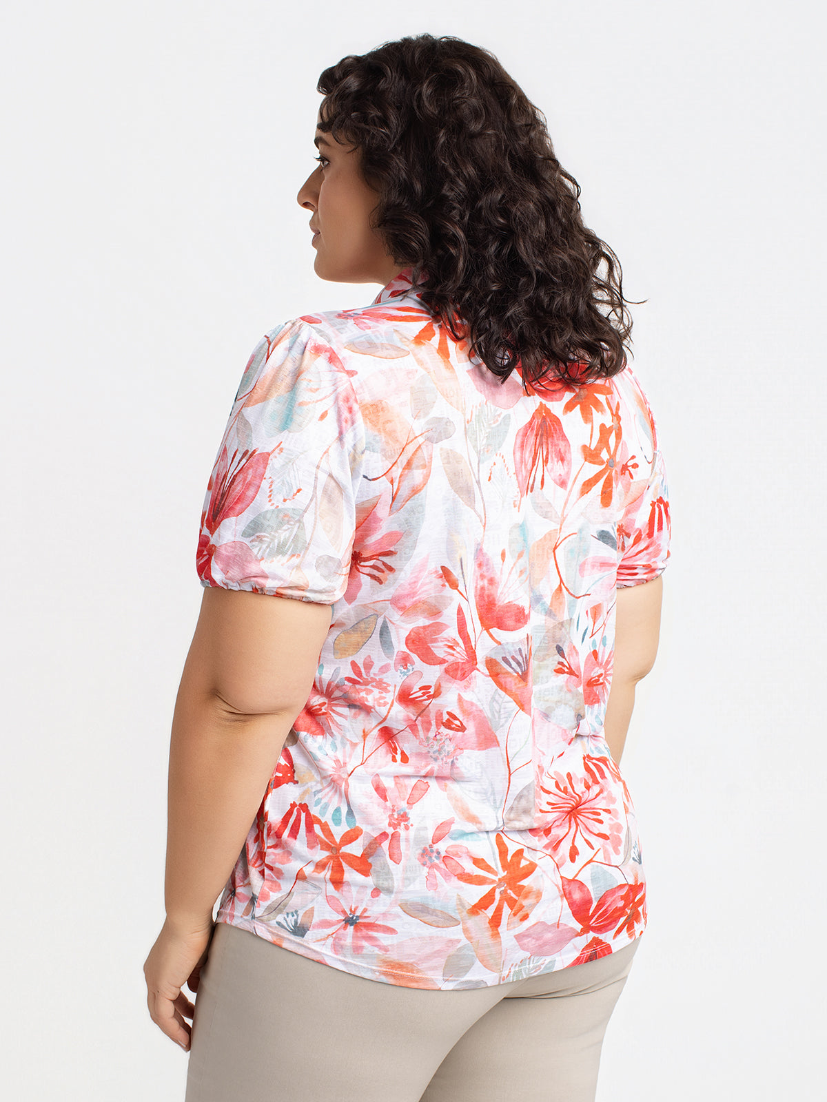 Blouse à manches courtes avec boutons