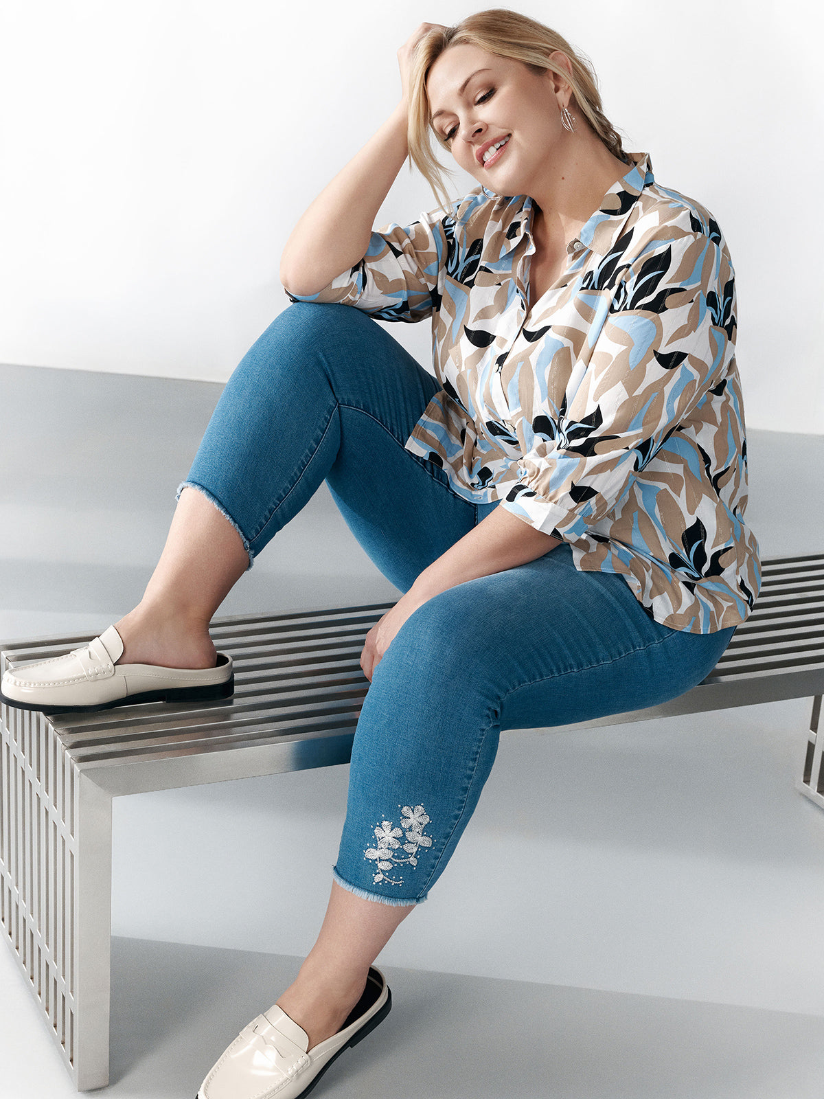 Jean skinny ajusté à la cheville