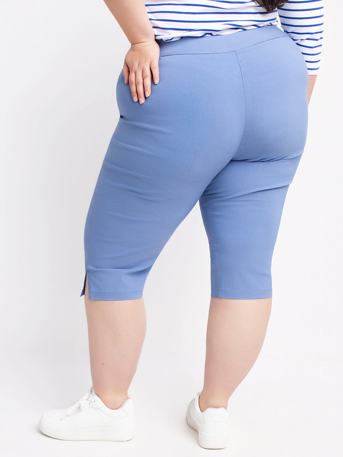 Capri droit ajusté à enfiler