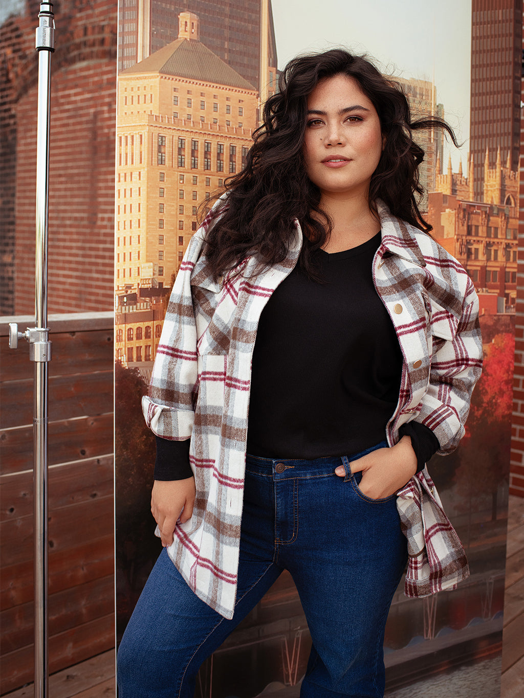 Plaid overshirt