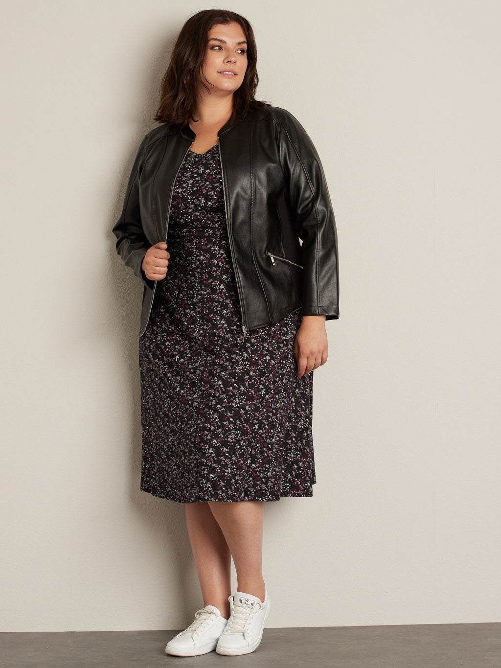 Veste semi-ajustée à manches longues