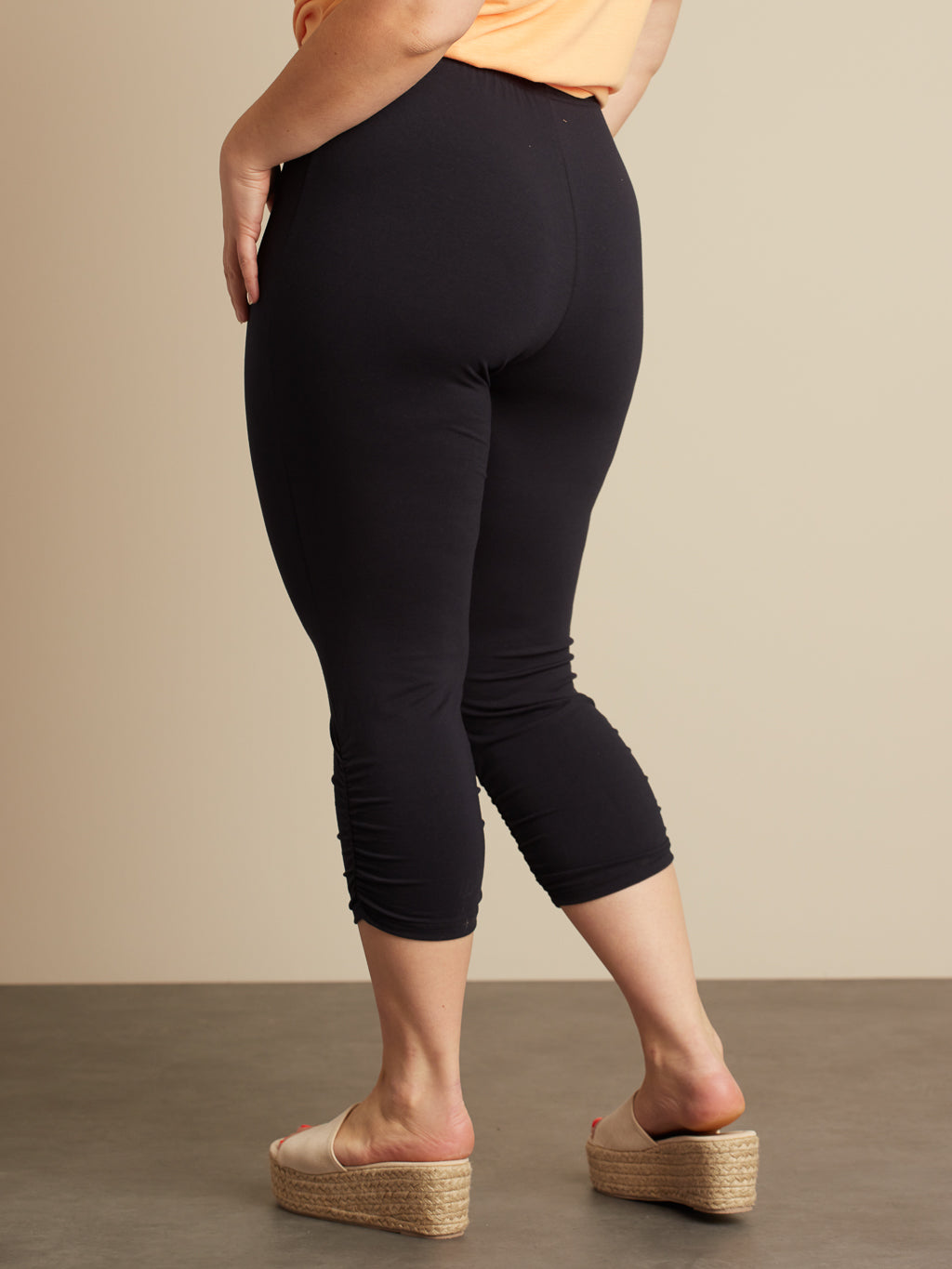 Capri skinny ajusté en tricot à enfiler