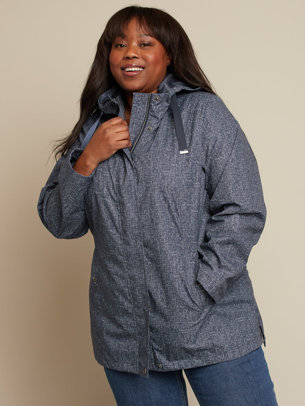 Hooded raincoat