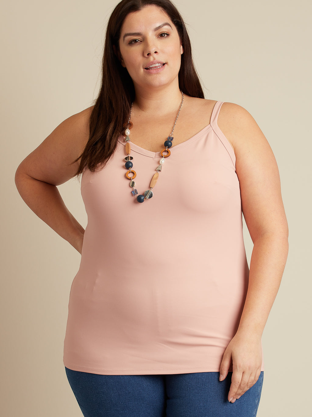 Semi-fitted tank top