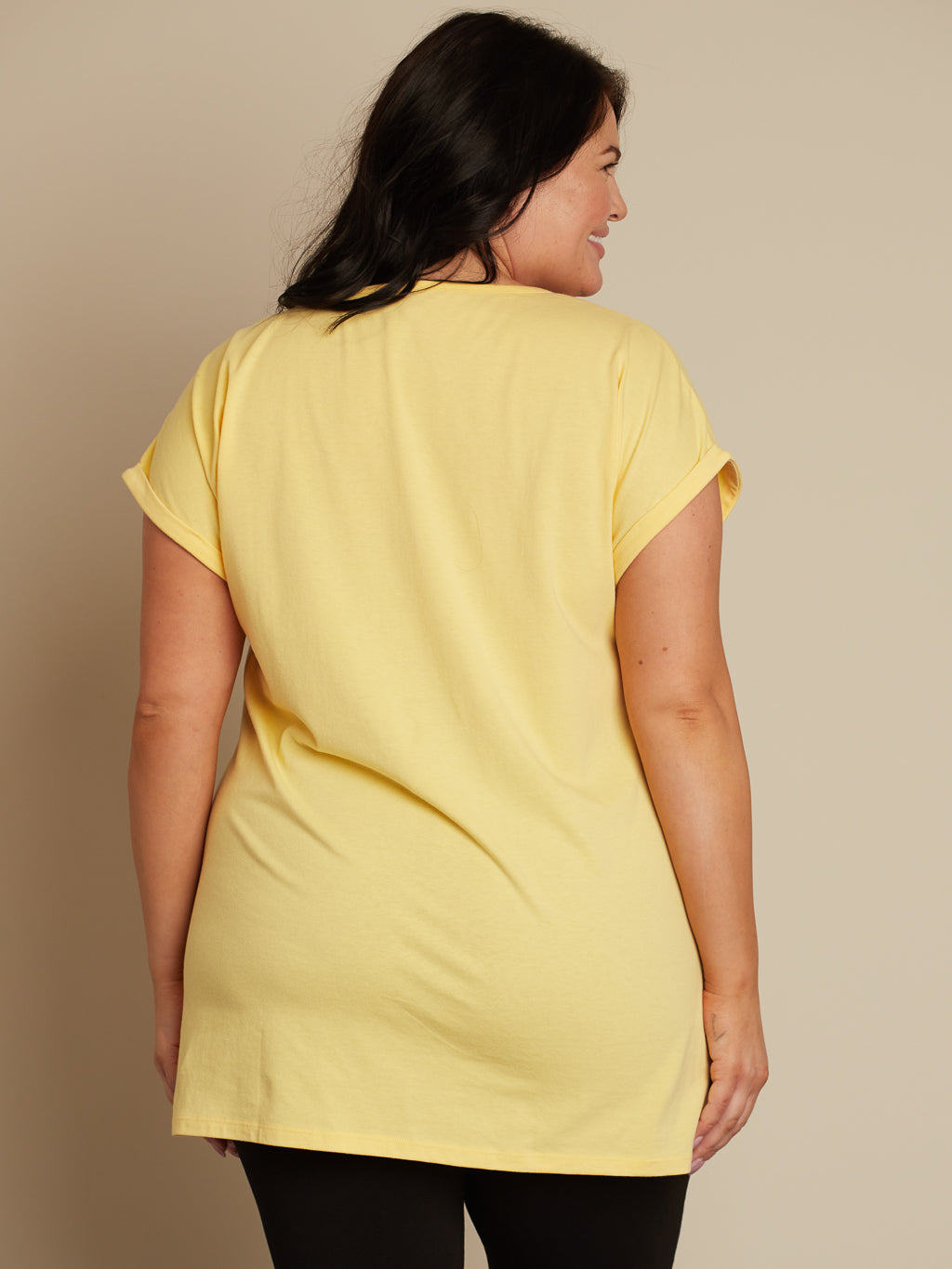Short-sleeve flared tunic