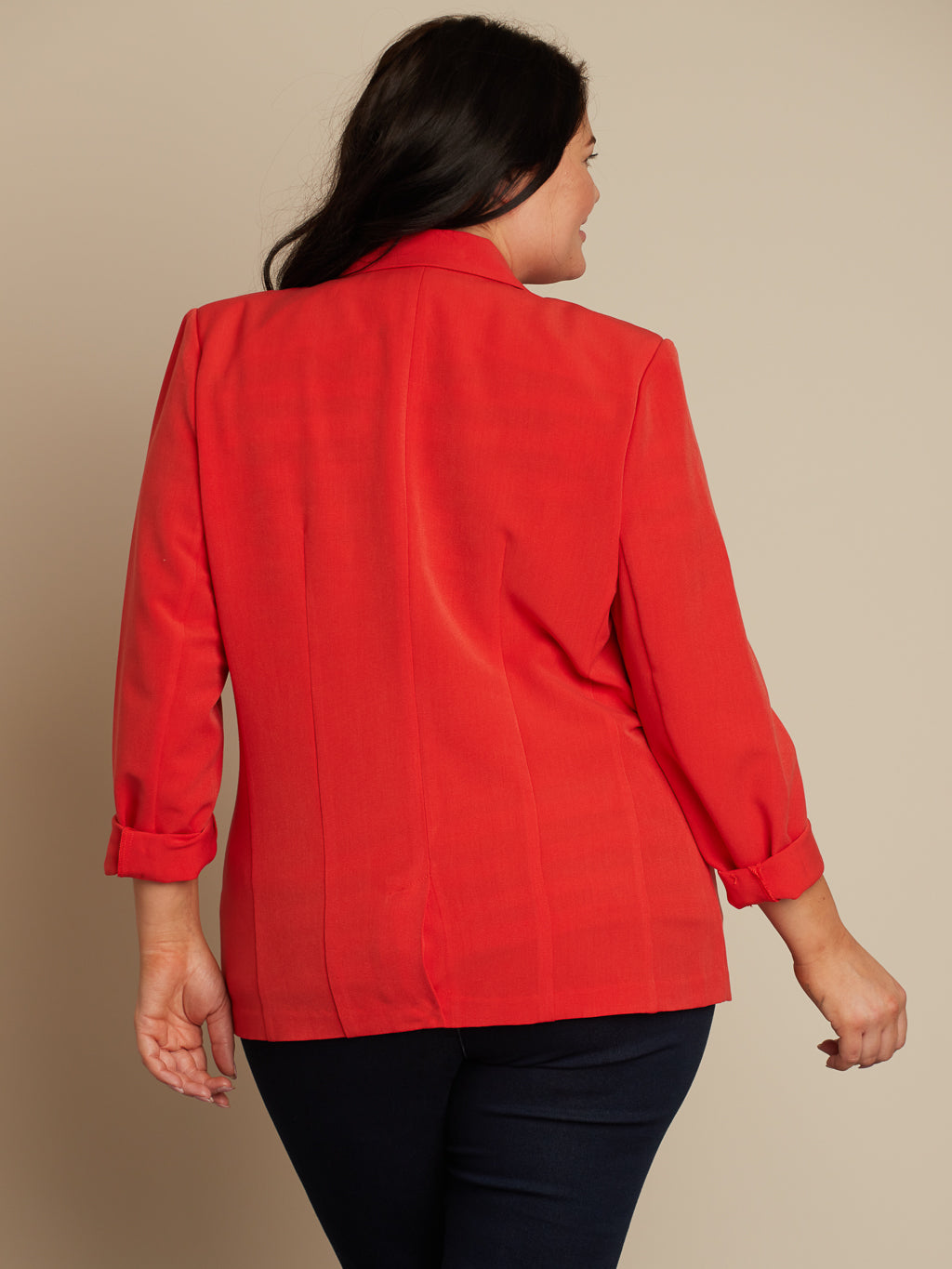 Semi-fitted blazer