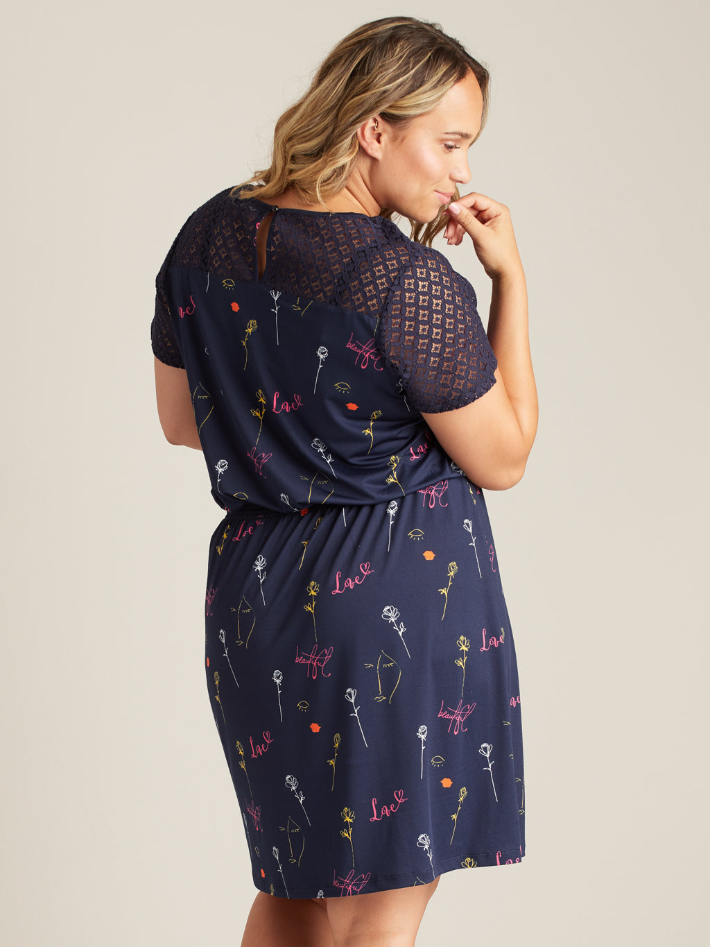 A line midi knit dress