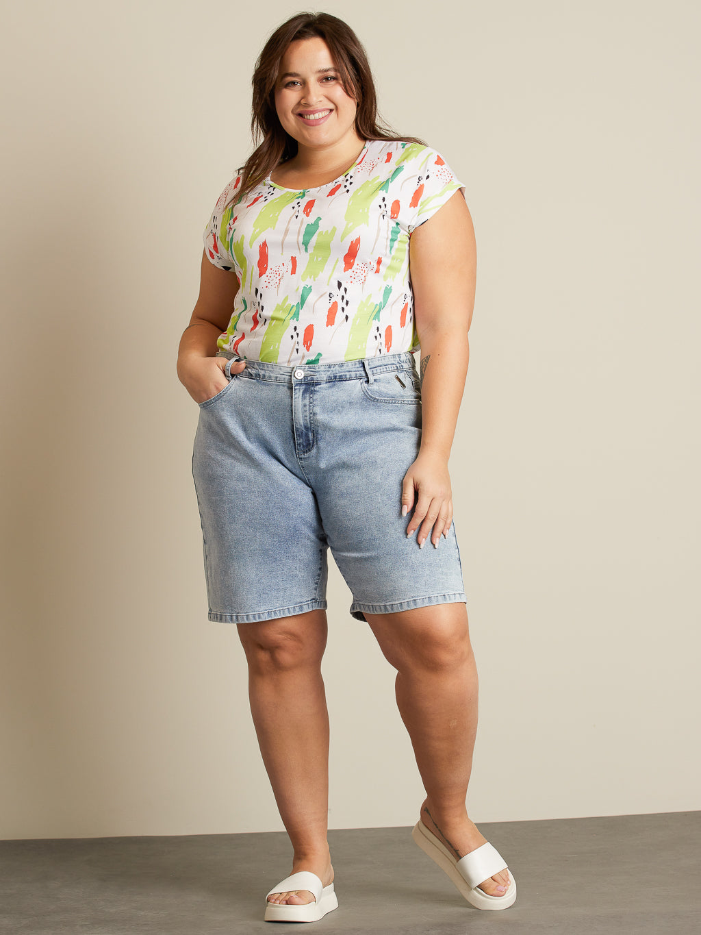 Short en denim