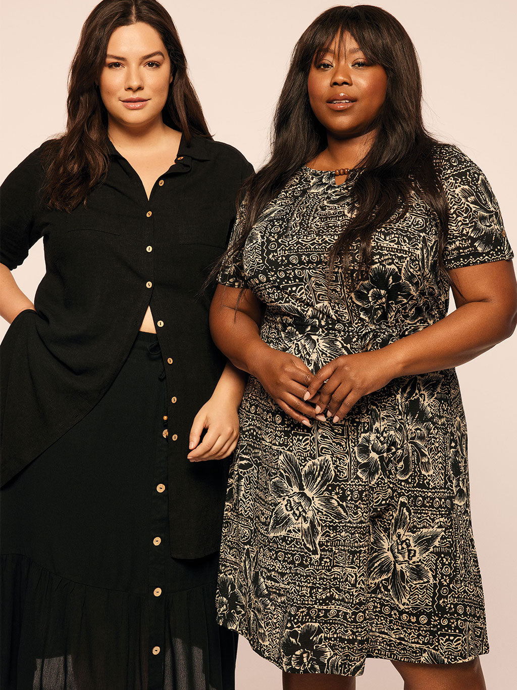 Flared midi knit dress