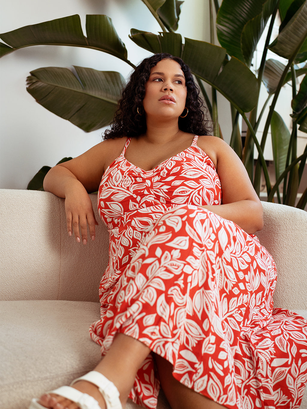 Patterned maxi dress
